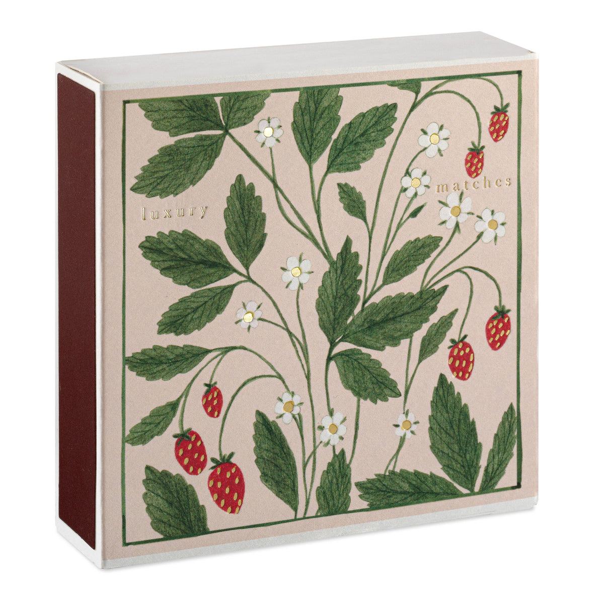 Strawberry - Square - Safety Matches
