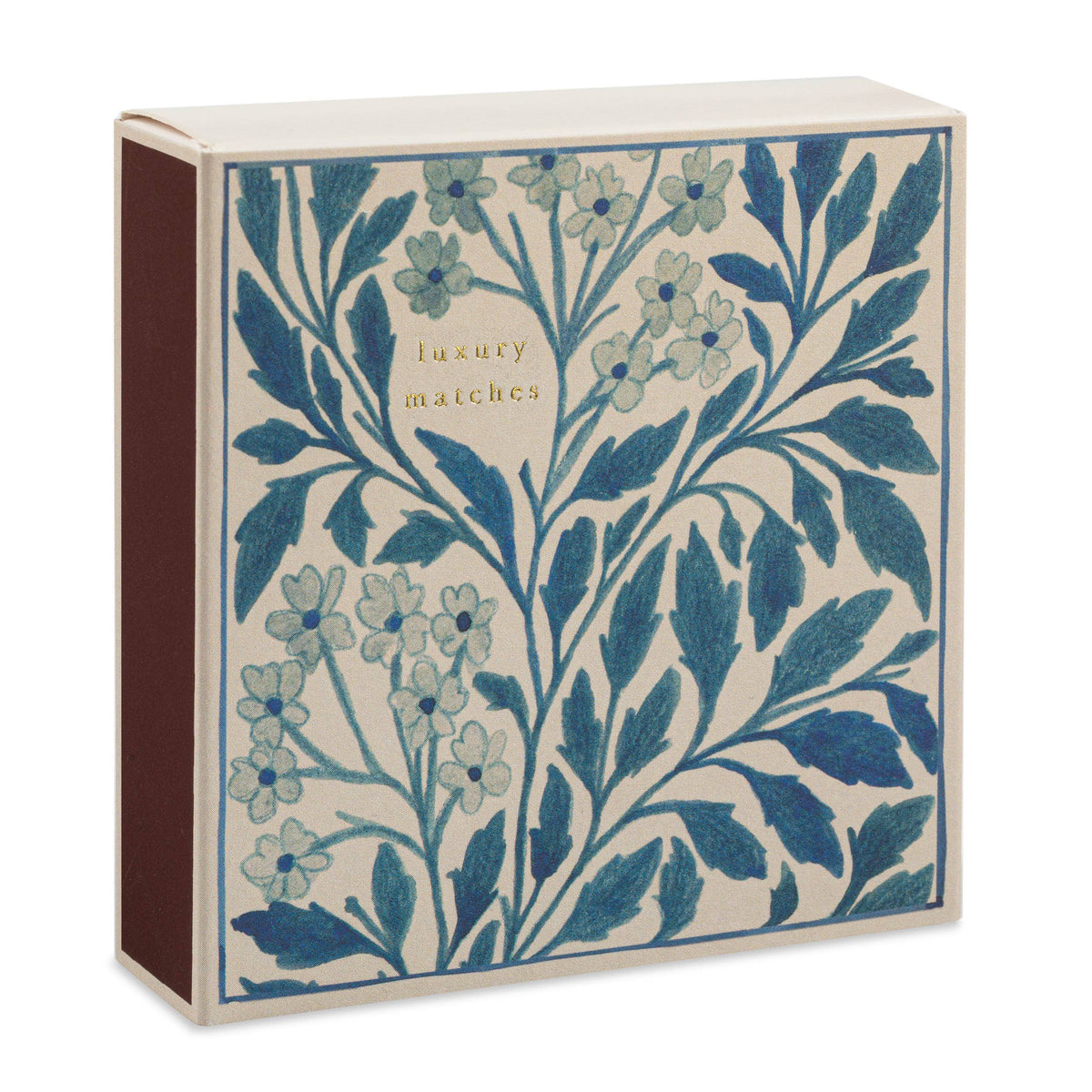 Blue Floral - Square - Safety Matches