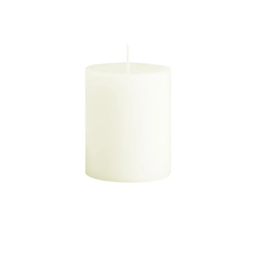 Danish Short Pillar Candle - Ivory