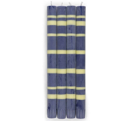 Midnight Blue & Jasmine Eco Dinner Candles (4 pk)