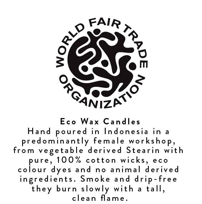 2 Striped Midnight Blue & Jasmine Eco Dinner Candles, 4 per pack: 6